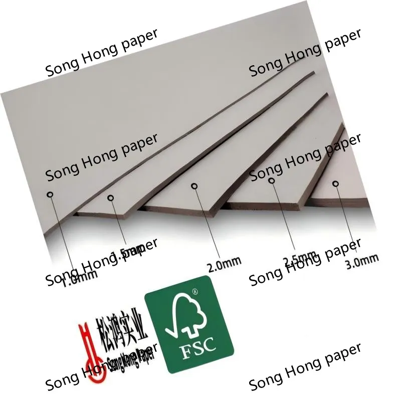 250-2600 GSM dvostruko složeni papir Grayboard