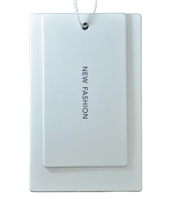Custom Clothing Card Customization Service for Clothing Tags C1s White Ivory Board Paper Box Board